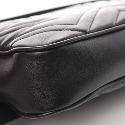Gucci Calfskin Matelasse Mens GG Marmont Belt Bag 90 36 Black 10 of 12