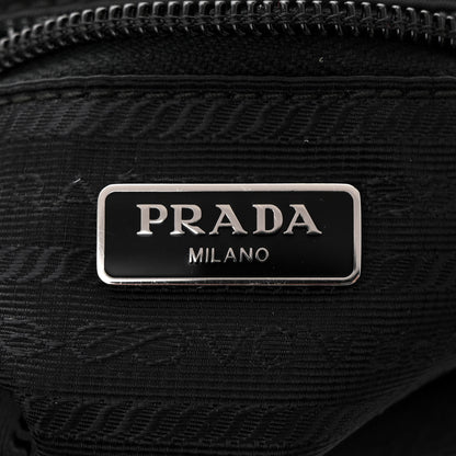 Prada Tessuto Nylon Studded New Vela Hobo Black Fuoco 6 of 10