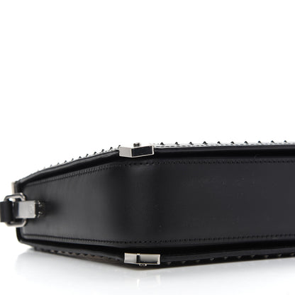 MCM Calfskin Polke Stud Rombi Mini Mitte Crossbody White Black 5 of 10