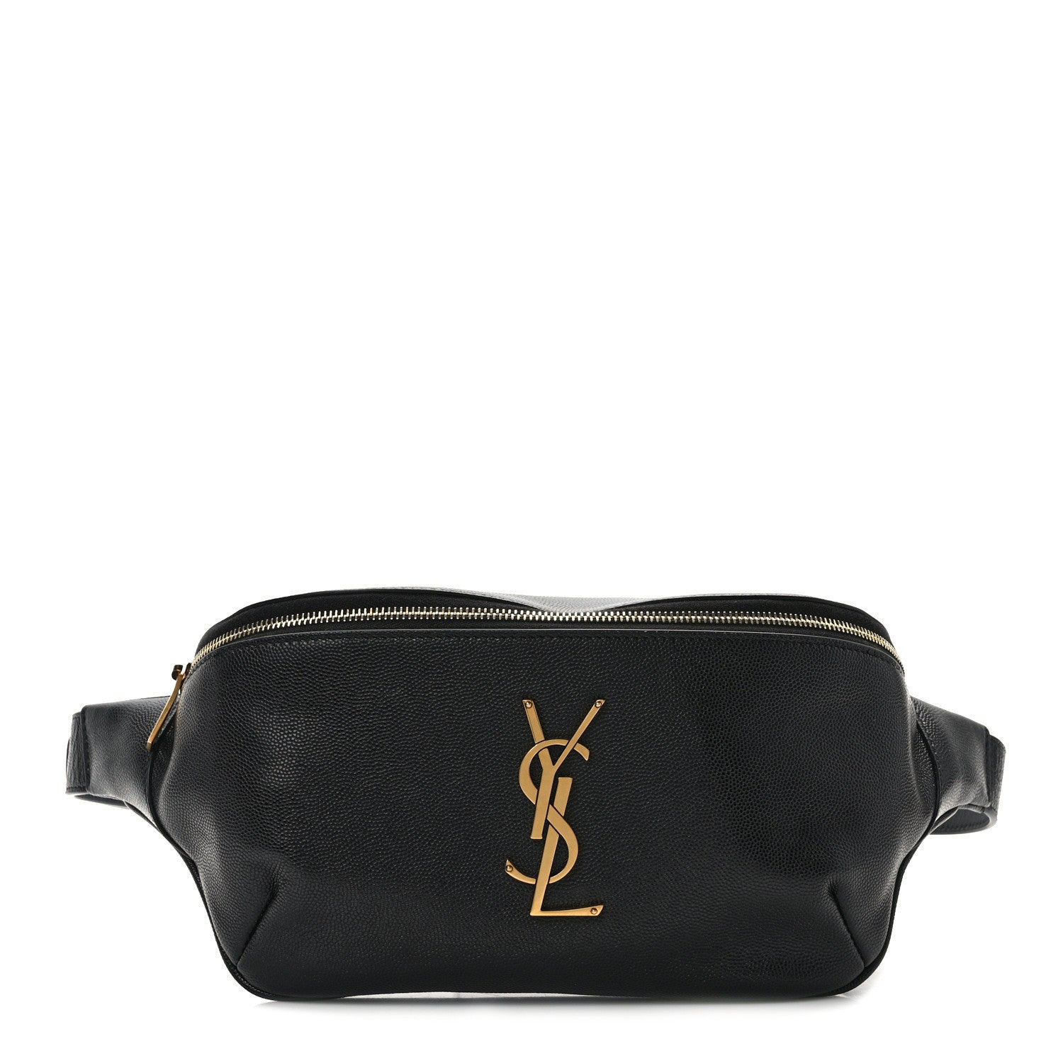 Saint Laurent Grain De Poudre Monogram Belt Bag Black 1 of 12