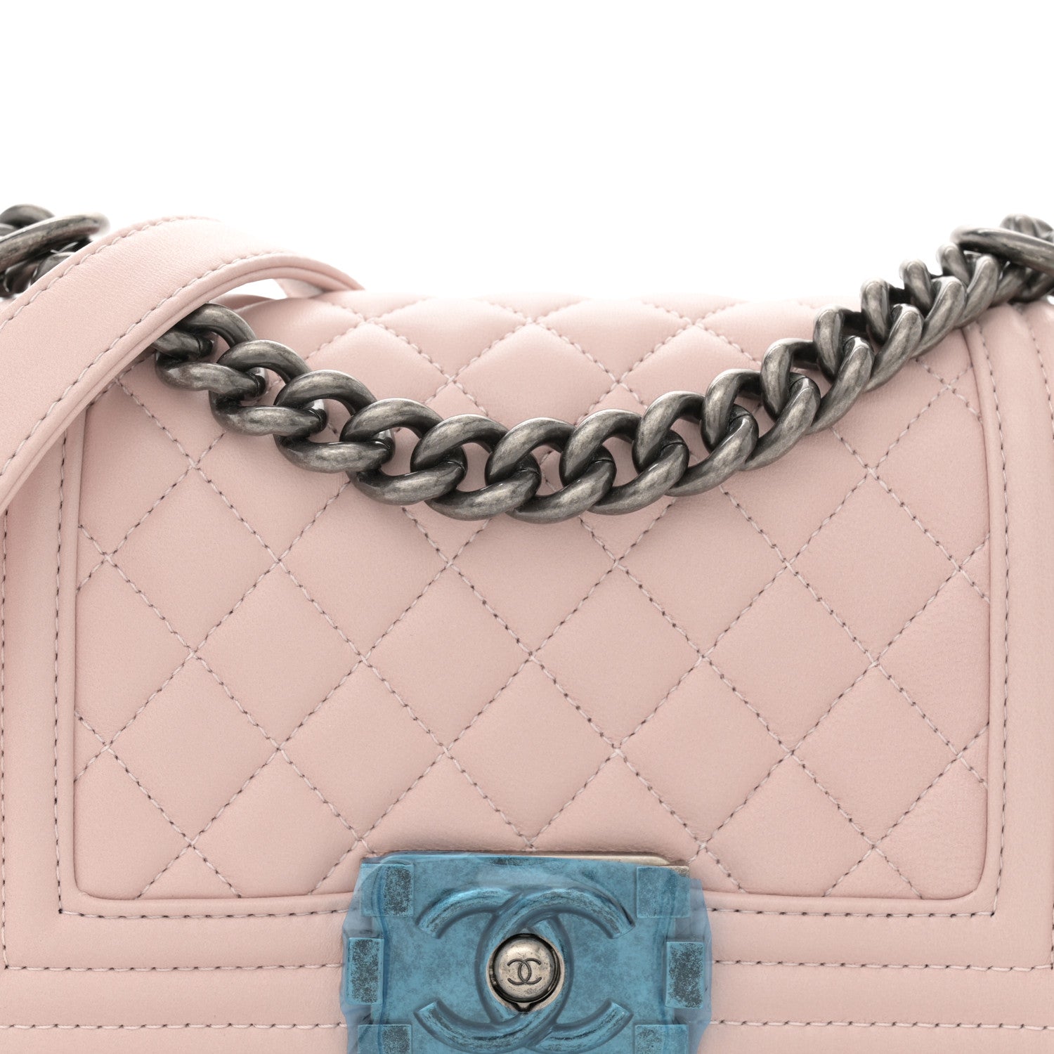 Chanel Lambskin Quilted Small Boy Flap Light Pink 7 of 11