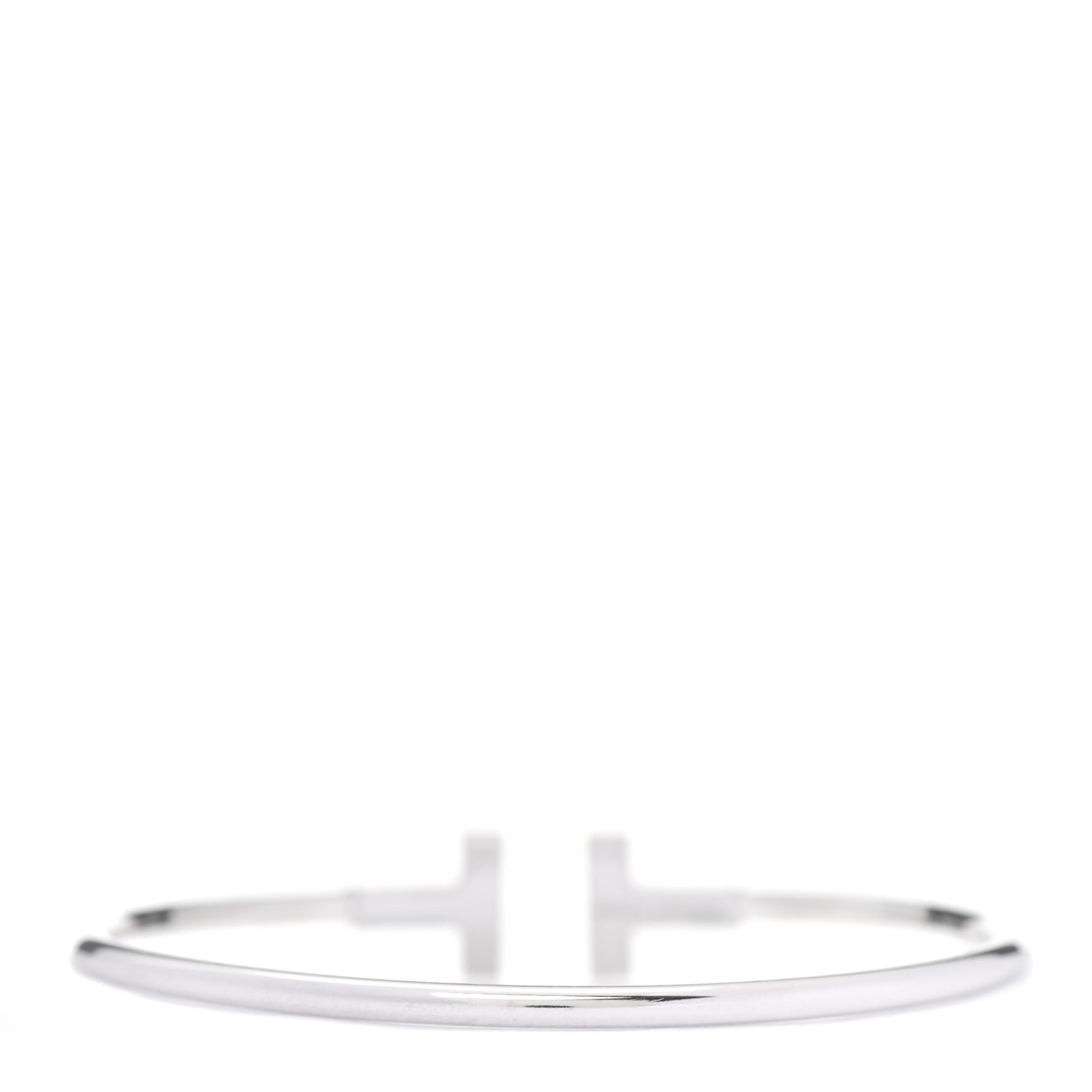 18K White Gold T Wire Bracelet
