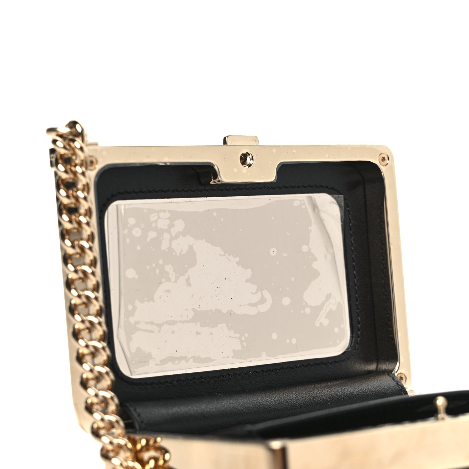 Chanel Patent Calfskin Boy Minaudiere Black 9 of 9