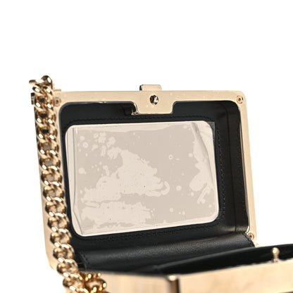 Chanel Patent Calfskin Boy Minaudiere Black 9 of 9