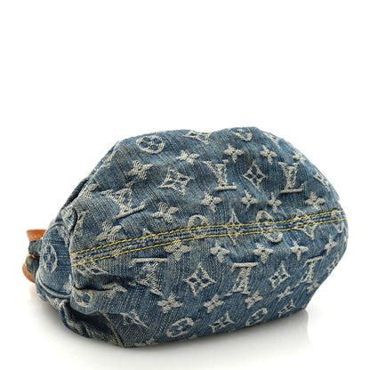Louis Vuitton LOUIS VUITTON Monogram Denim Pleaty Blue 4 of 14