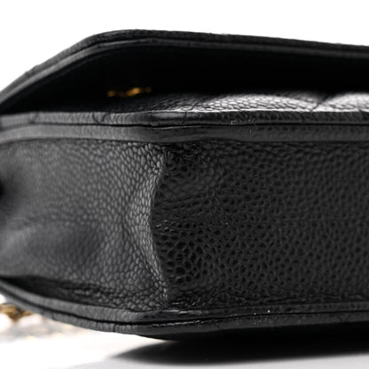 Chanel Caviar Quilted Wallet on Chain WOC Black 10 of 11
