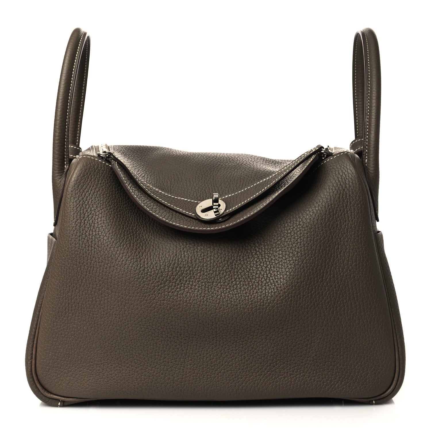 Hermes Taurillon Clemence Lindy 30 Etoupe 1 of 9
