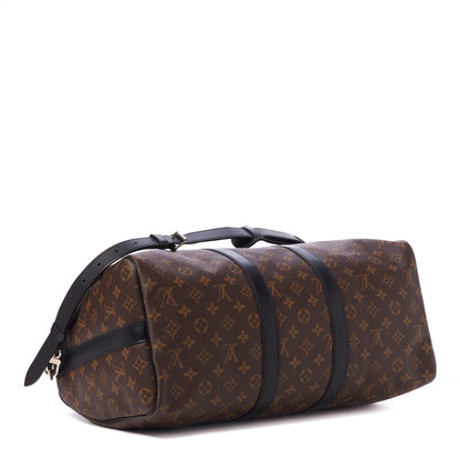 Louis Vuitton Monogram Macassar Keepall Bandouliere 45 4 of 10