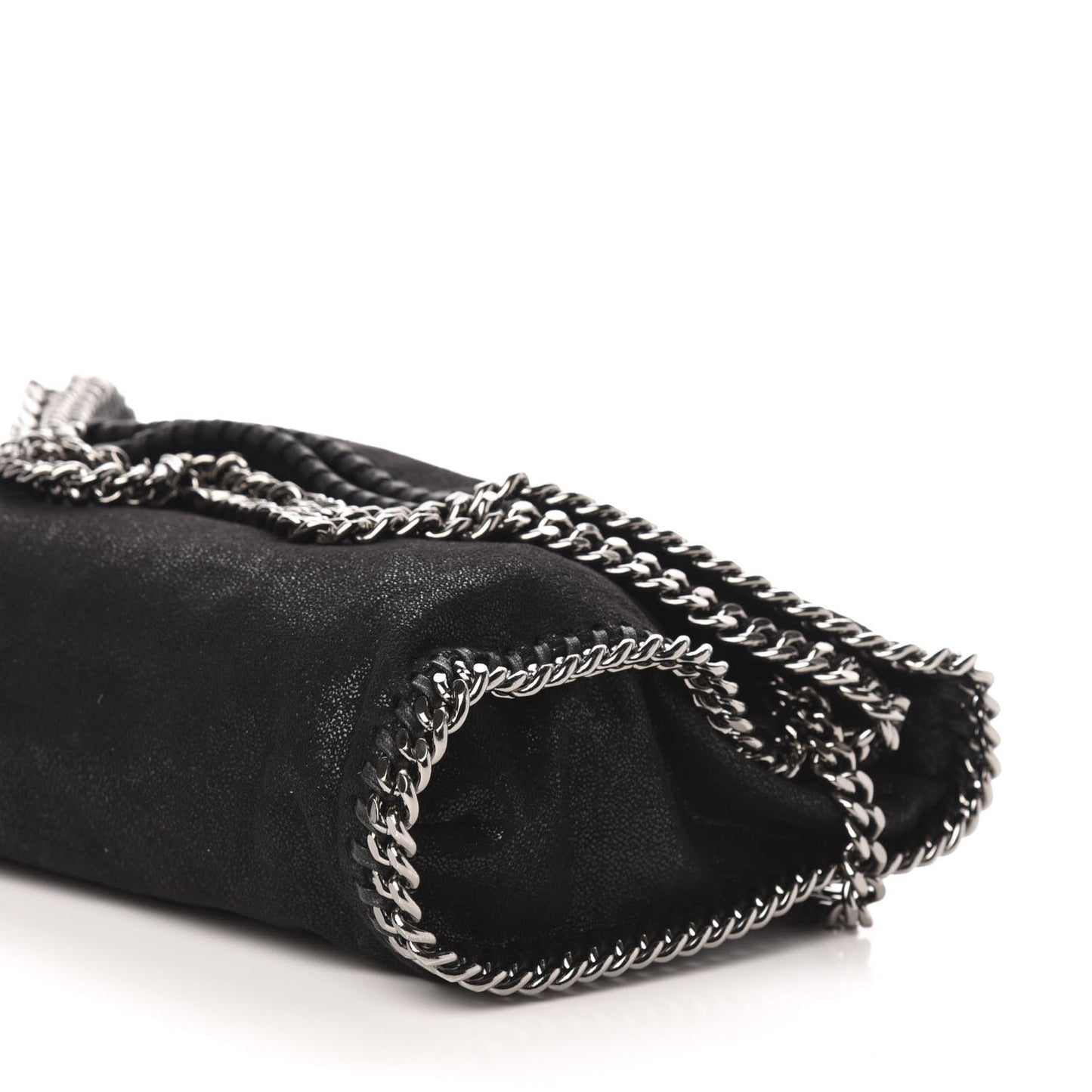 Shaggy Deer Falabella Fold Over Tote Black