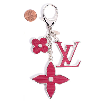 Louis Vuitton Fleur d'Epi Bag Charm Fuchsia 2 of 6