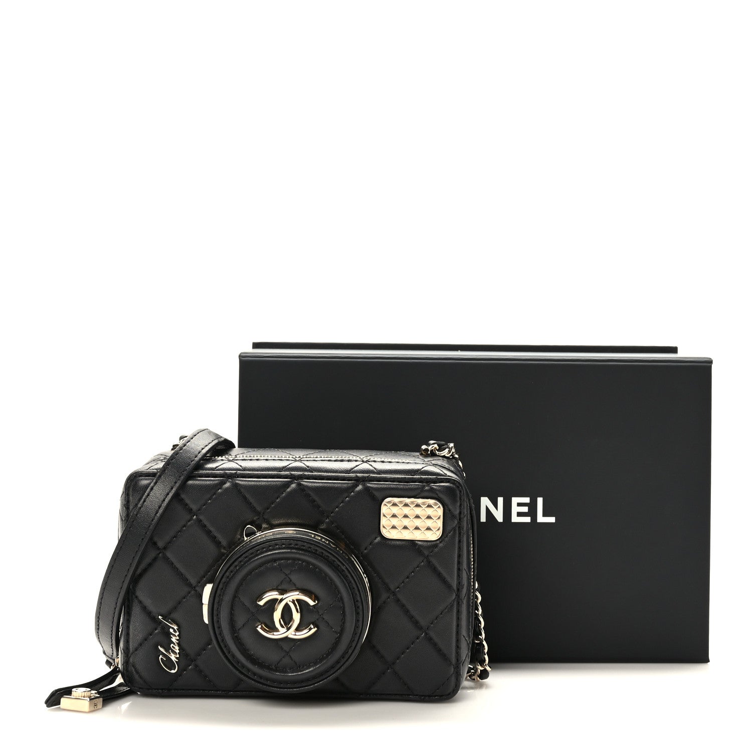 Chanel Lambskin Quilted Coco Click Bag Black 11 of 11