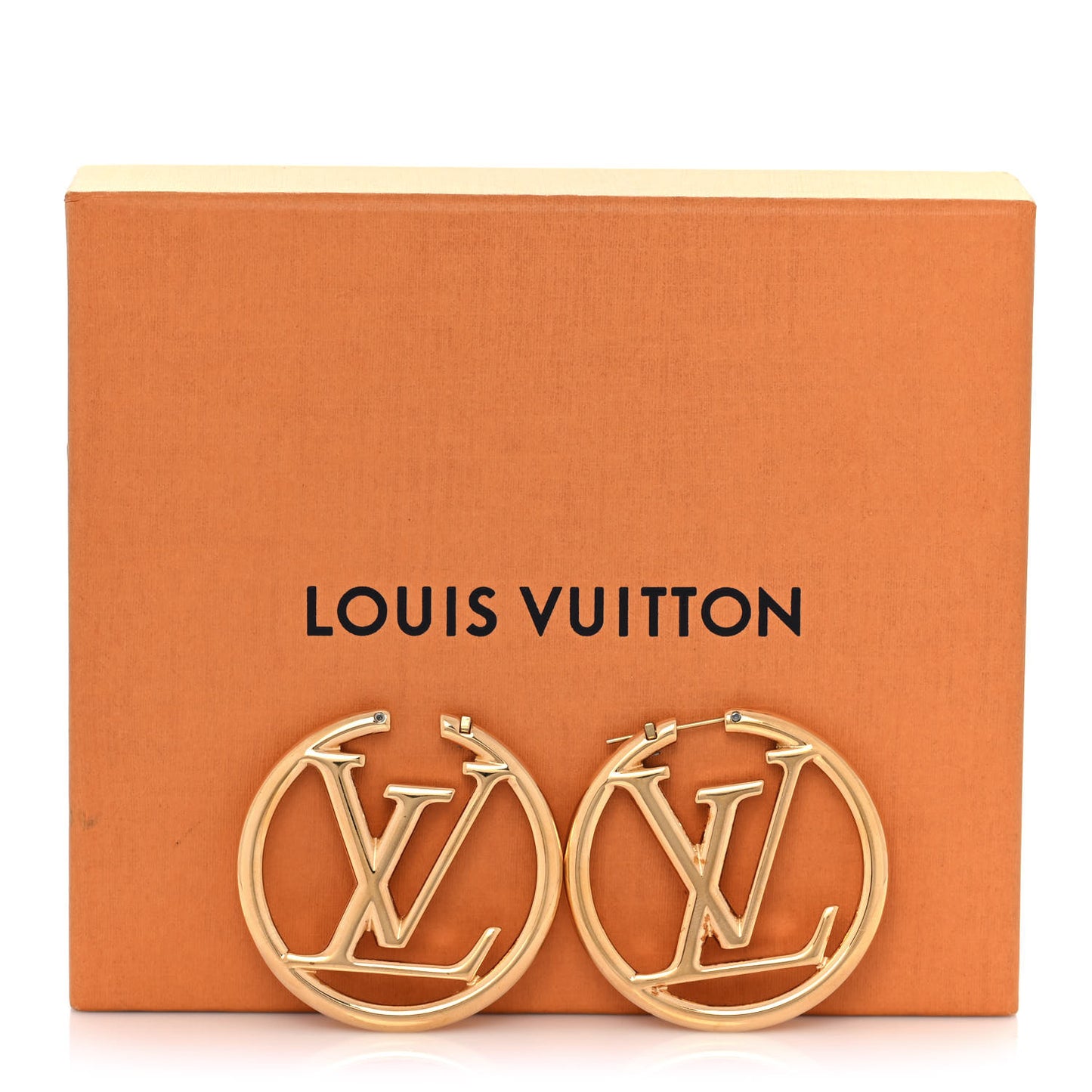 Metal Louise Hoop Earrings Gold