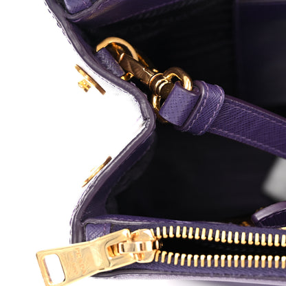 Prada Saffiano Lux Large Galleria Double Zip Tote Uva 15 of 16