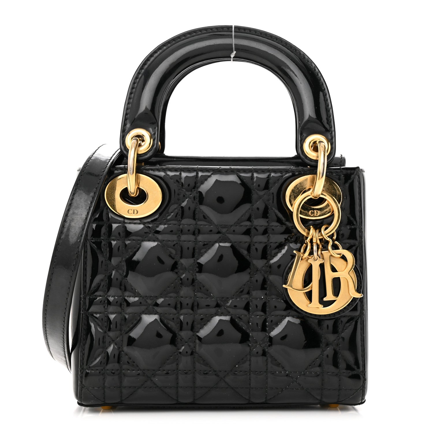 Christian Dior Patent Cannage Mini Lady Dior Black 1 of 13