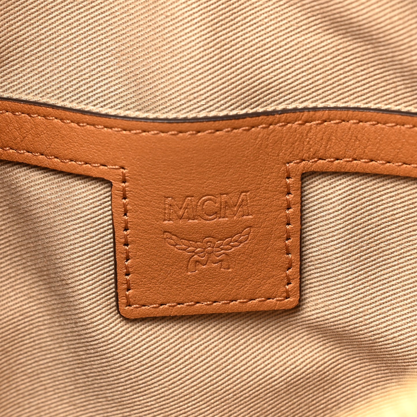 Visetos Monogram Small Aren Crossbody Cognac