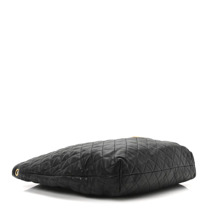 Saint Laurent Lambskin Quilted Maxi Icare Shopping Tote Black 5 of 11