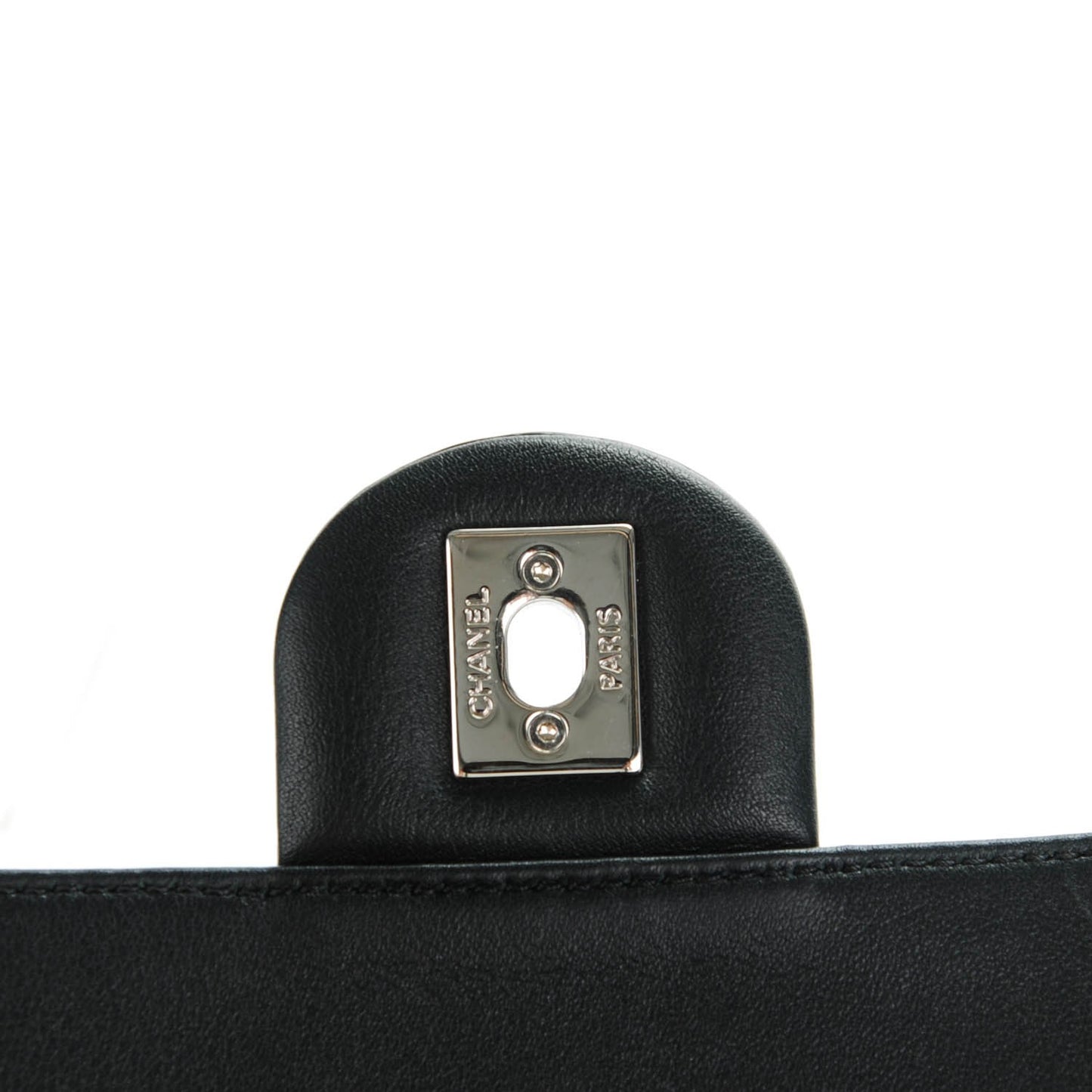 Patent Quilted Small Coco Shine Flap Black