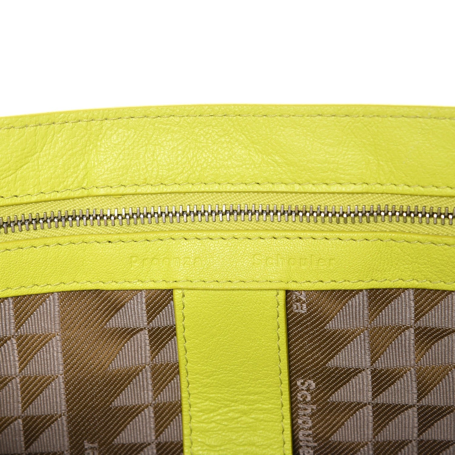 Proenza Schouler Lambskin Medium PS1 Satchel Sulfur 7 of 14