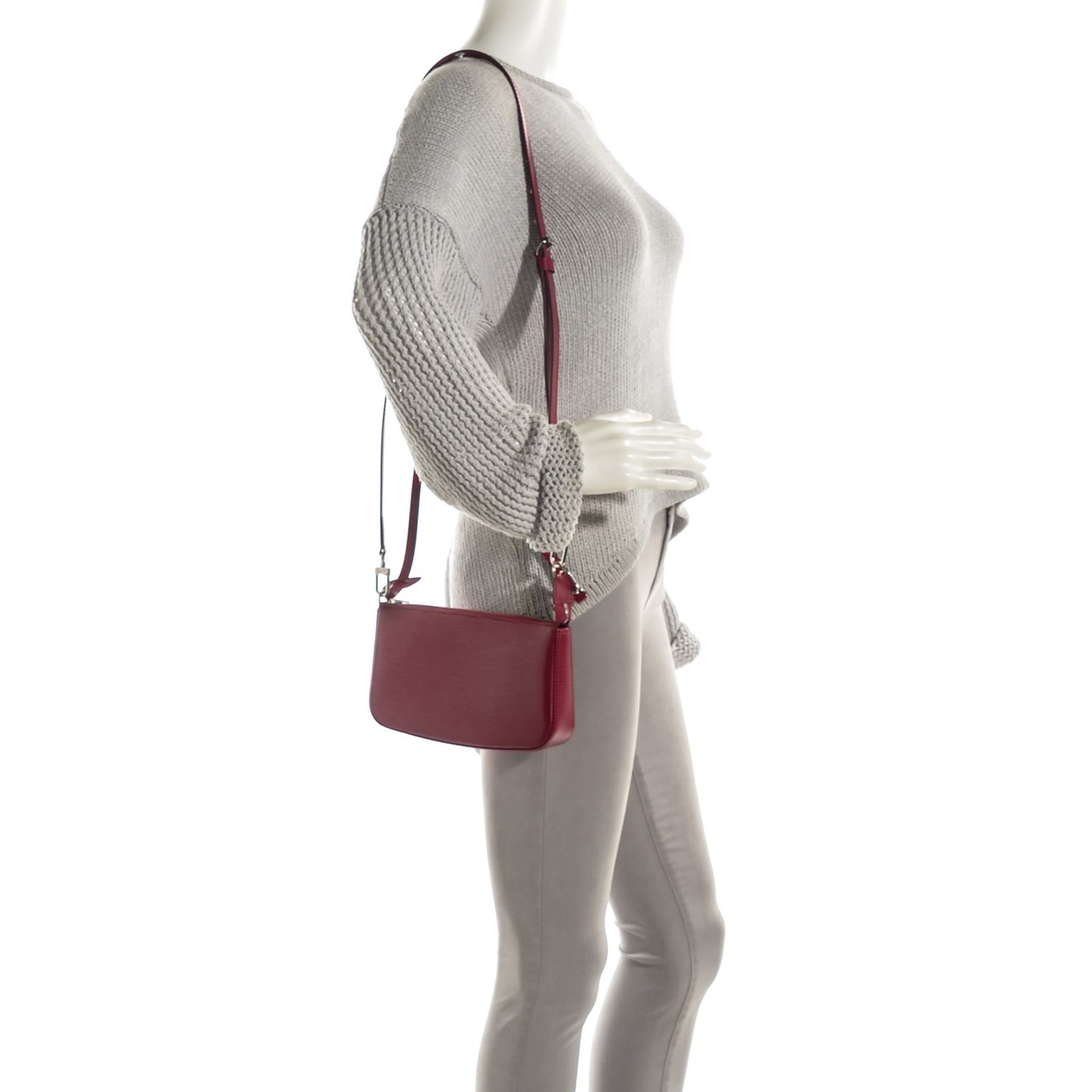 Epi Pochette Accessories NM Fuchsia