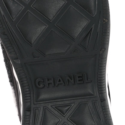 Chanel Suede Calfskin Mixed Fibers CC Sneakers 38.5 Grey 6 of 8
