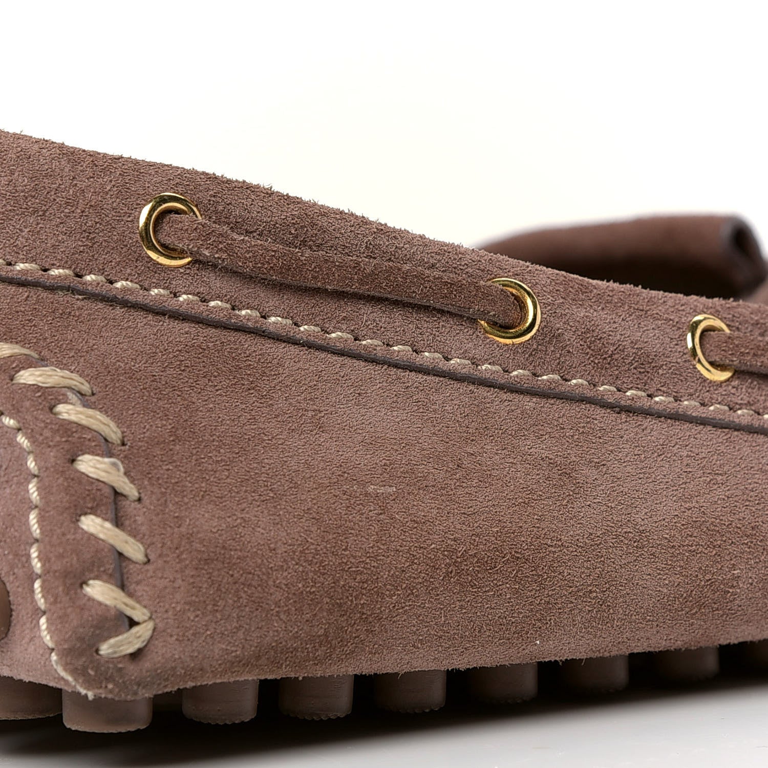 Louis Vuitton Suede Womens Moccasin Loafers 38.5 6 of 6