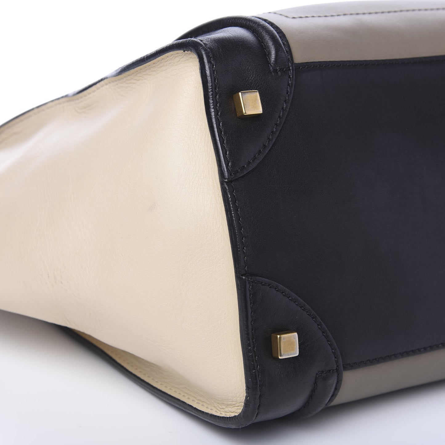 Smooth Calfskin Mini Tri-Color Luggage Grey