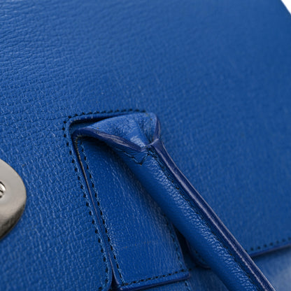 Mulberry Shiny Goatskin Bayswater Cosmic Blue 14 of 18