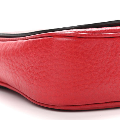 Gucci Pebbled Calfskin Small Soho Flap Crossbody Red 9 of 10