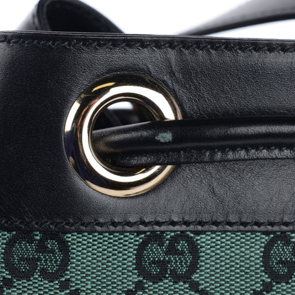 Gucci Monogram Drawstring Shoulder Bag Green 8 of 8