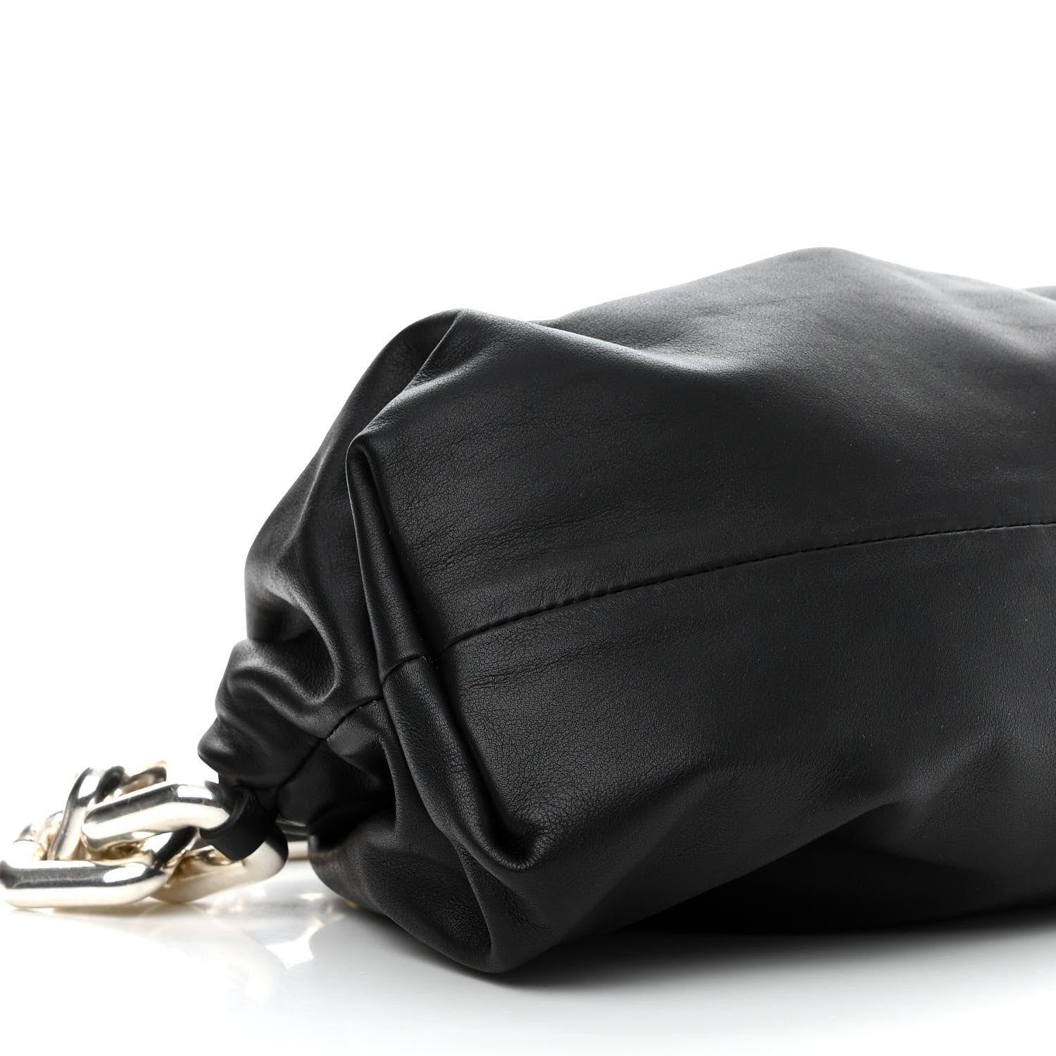 Bottega Veneta Calfskin The Pouch Chain Black 8 of 9