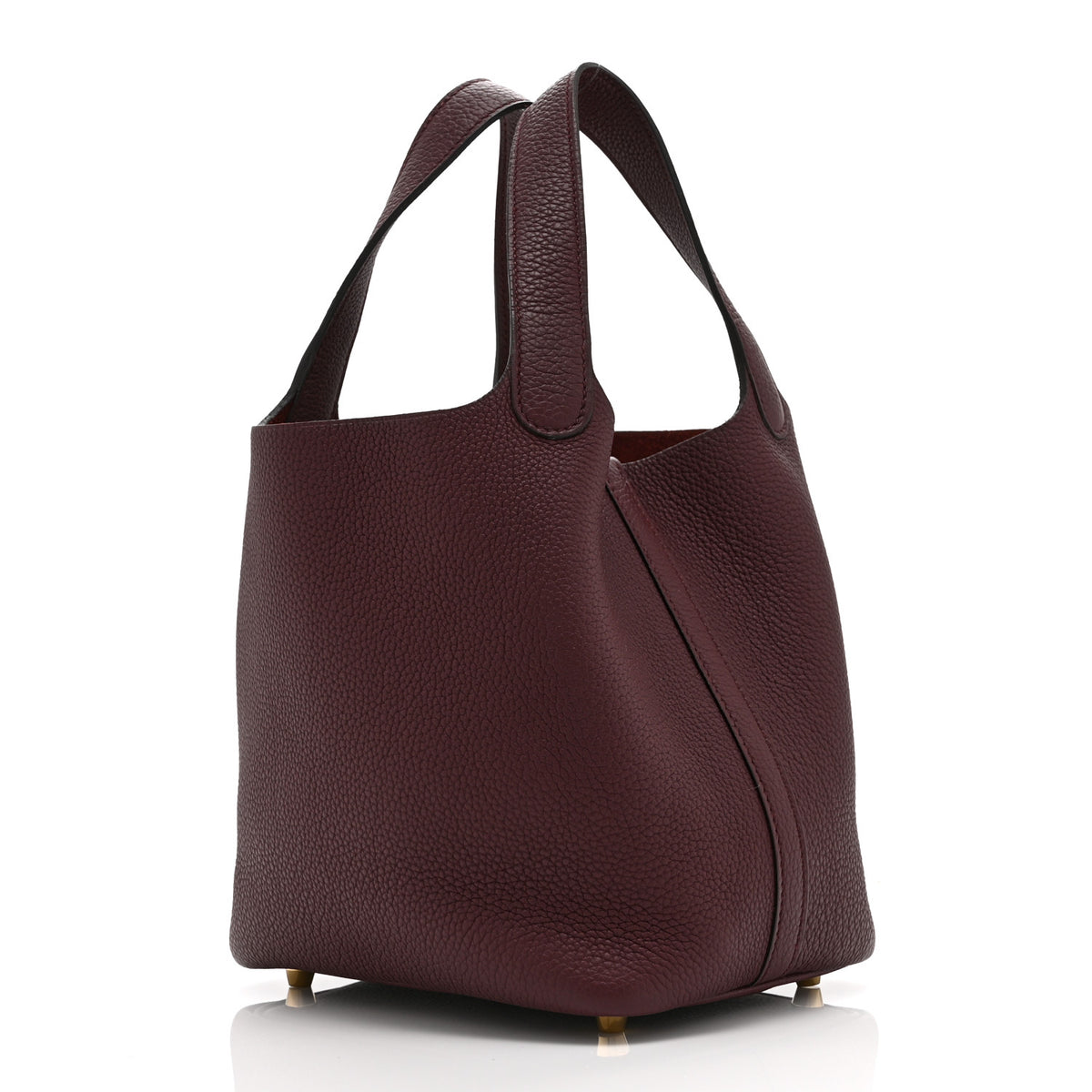 Hermes Taurillon Clemence Picotin Lock 18 PM Rouge Sellier 3 of 10