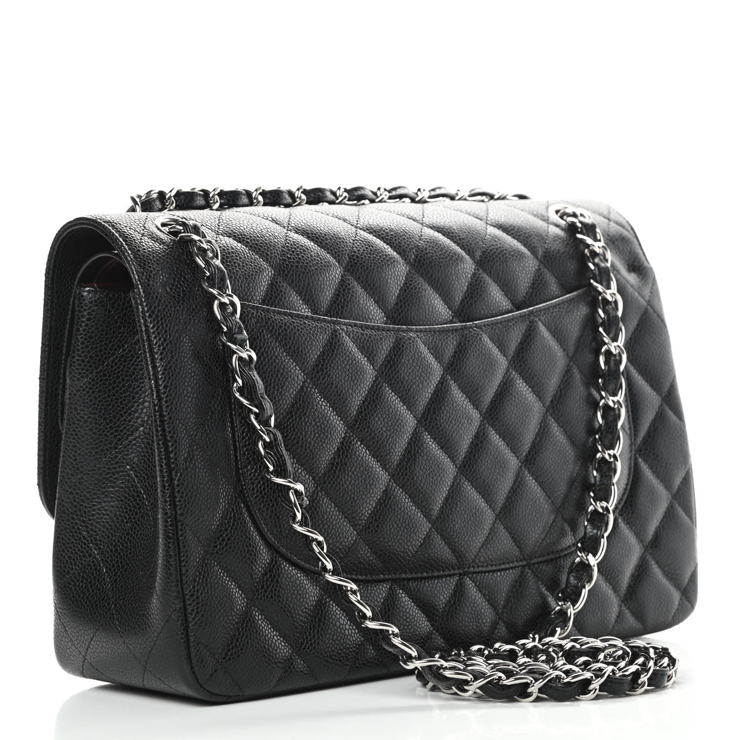 Chanel Caviar Quilted Jumbo Double Flap Black 4 of 13