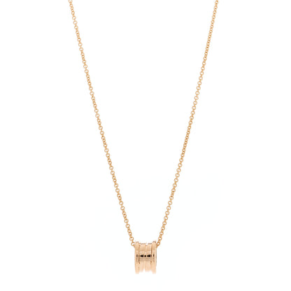 Bulgari 18K Rose Gold B.Zero1 Pendant Necklace 1 of 7
