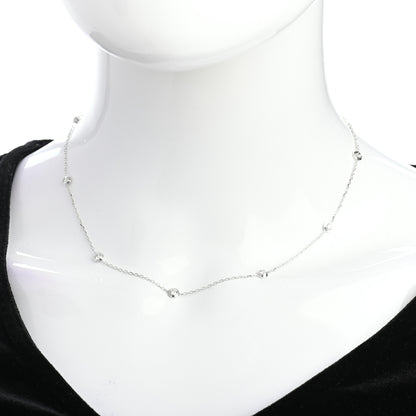 Cartier 18K White Gold 8 Diamond D'Amour Station Necklace 2 of 4