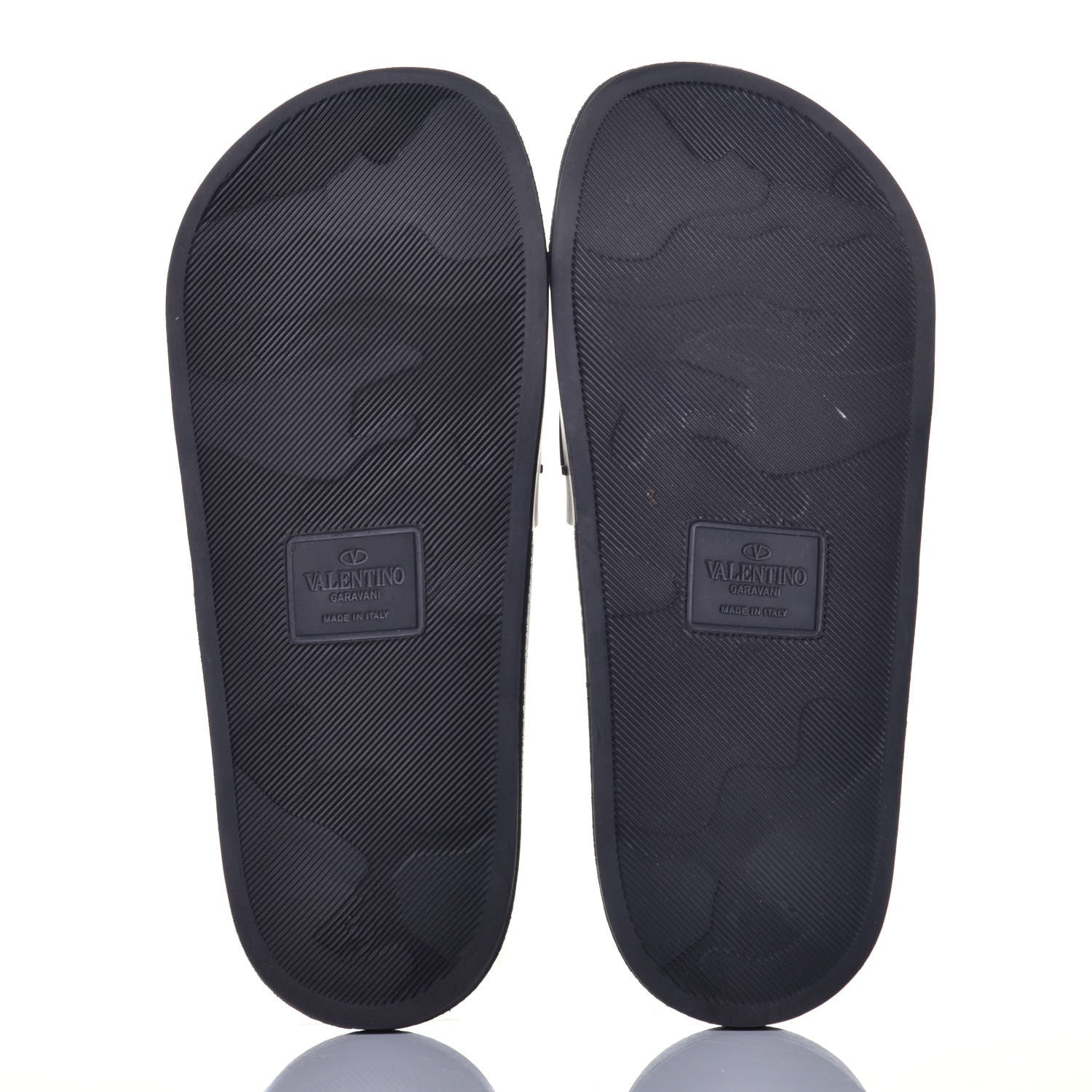 Valentino Garavani Rubber VLTN Pool Slide Sandals 39 Black 5 of 8