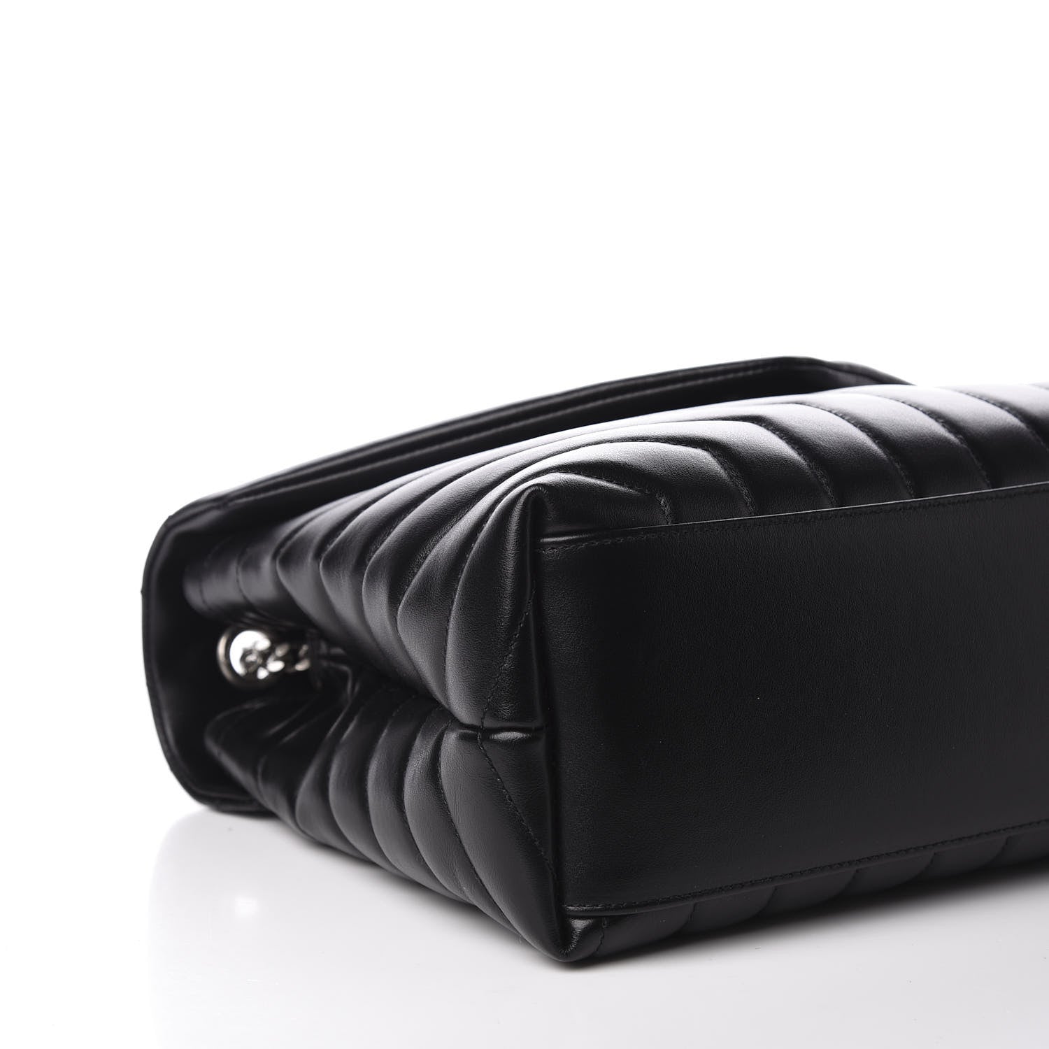 Saint Laurent Calfskin Y Quilted Monogram Medium Loulou Chain Satchel Black 6 of 12