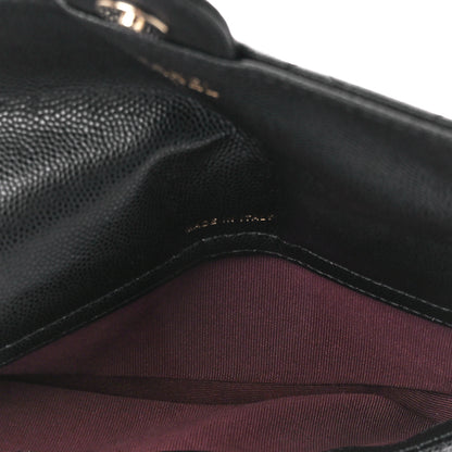 Chanel Caviar Quilted Flap Phone Holder With Chain Black 5 of 13