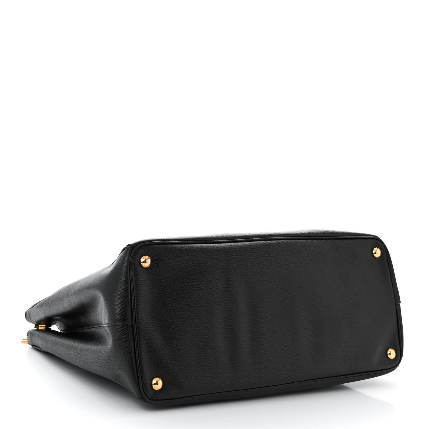Saffiano Lux Extra Large Galleria Double Zip Tote Black