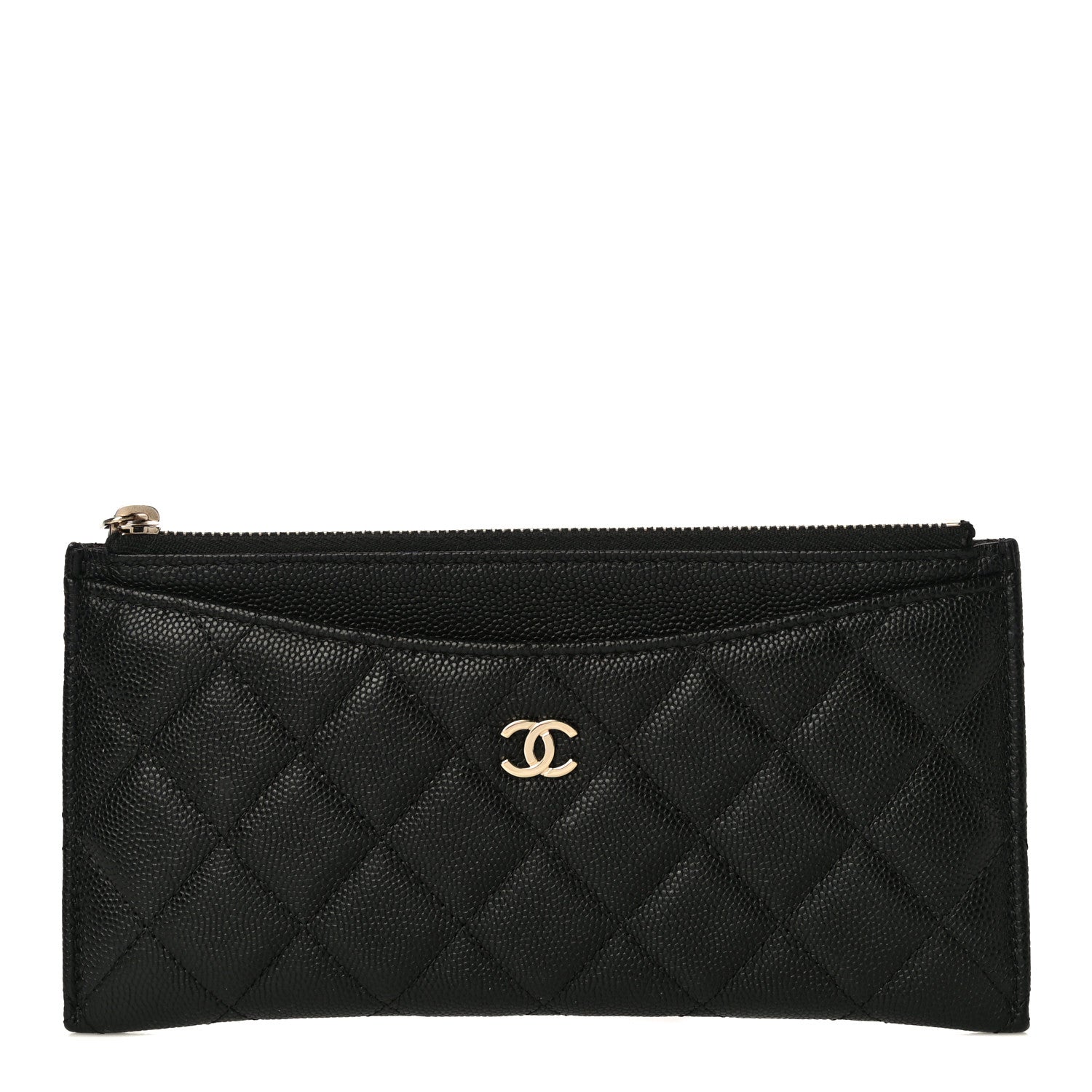Chanel Caviar Quilted Classic Zip Pouch Black 1 of 11