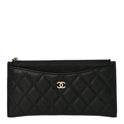Chanel Caviar Quilted Classic Zip Pouch Black 1 of 11
