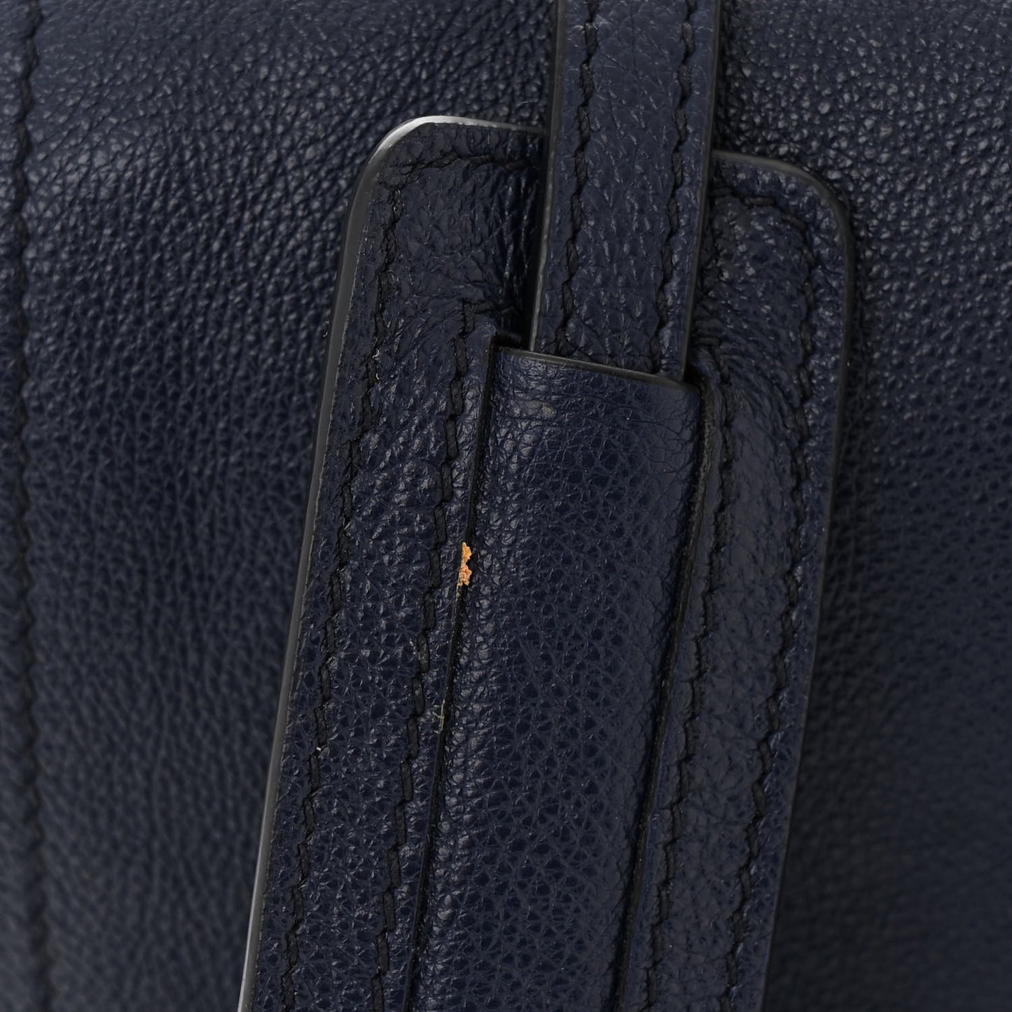 Glace Calf Etiquette Flap Inchiostro Astrale