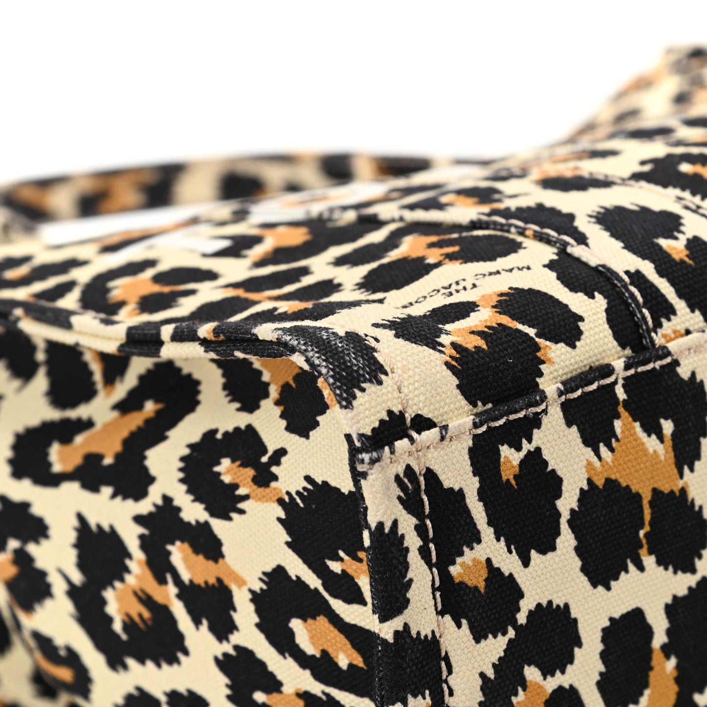 Cotton Canvas Leopard Print Medium The Traveler Tote Bag