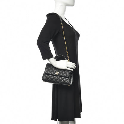 Chanel Caviar Quilted Mini Coco Handle Flap Black 2 of 11