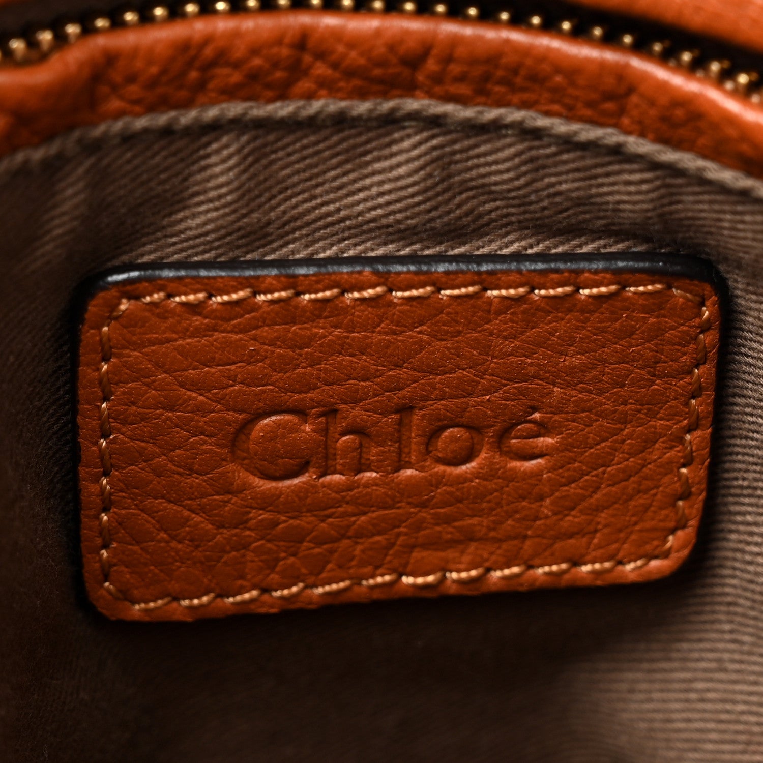 Chloe Calfskin Medium Marcie Satchel Tan 6 of 14
