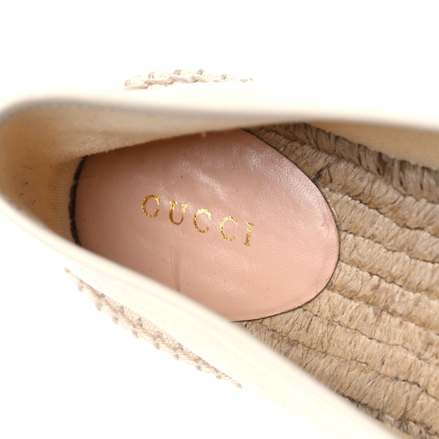 Canvas Logo Espadrilles 38 Greggio White