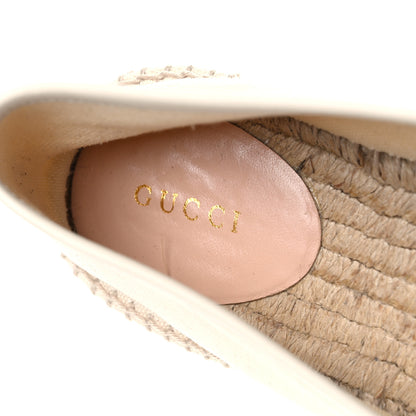 Gucci Canvas Logo Espadrilles 38 Greggio White 12 of 14