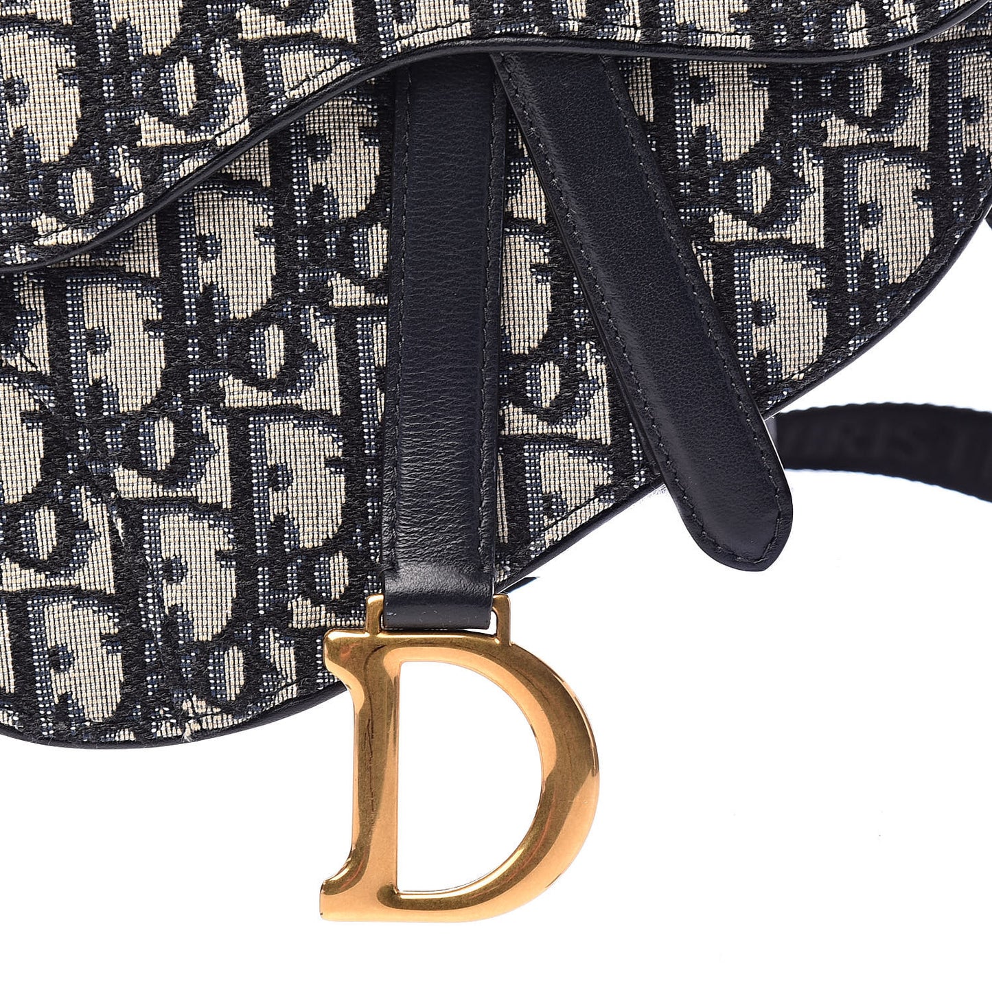 Oblique Saddle Belt Bag Blue