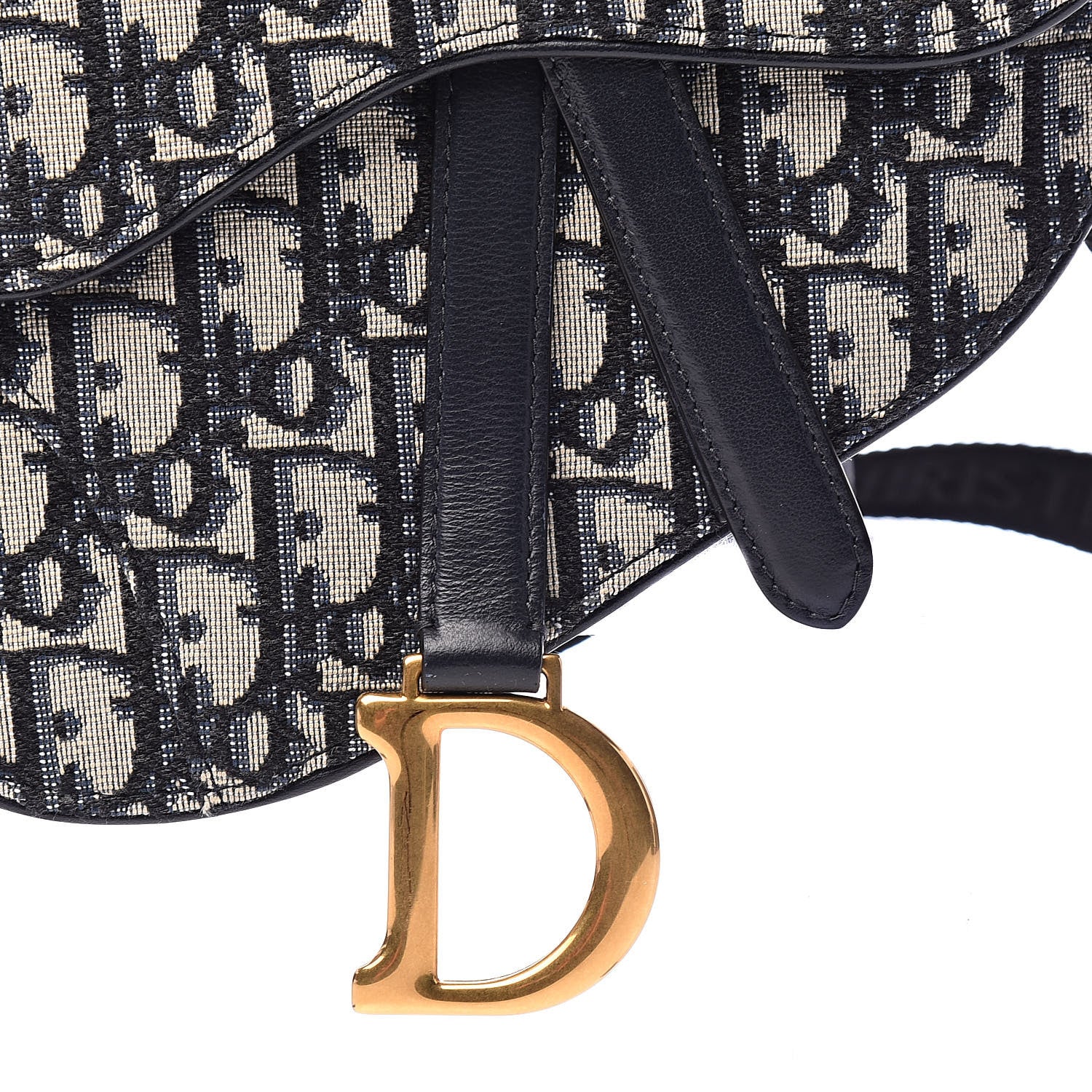 Christian Dior Oblique Saddle Belt Bag Blue 7 of 8