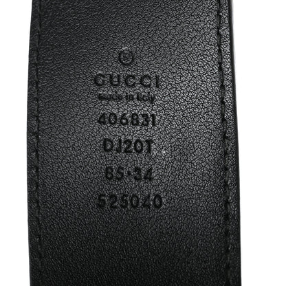 Gucci Textured Calfskin Double G 40mm Belt Black 4 of 6
