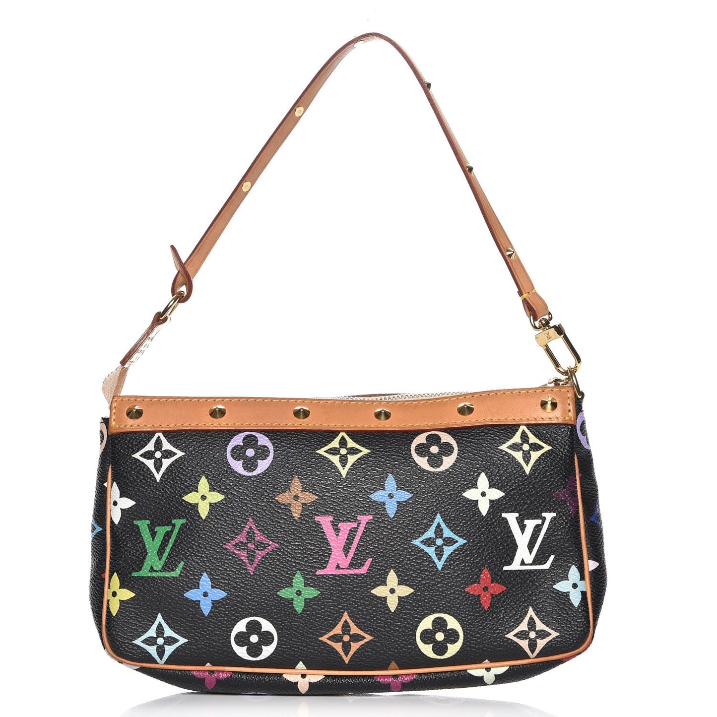 Monogram Multicolor Pochette Accessories Black